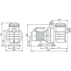 Pompe De Filtration Auto-amorçante Avec Préfiltre / Piscine /SWIM 075 IBO -Pompe et filtre de piscine Soldes 54275449 2