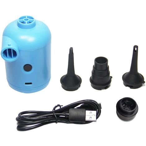 MERKMAK Mini Pompe A Air Electrique Pour Pataugeoire, Pompe A Air Rapide Portable Usb Pour Anneau De Natation Pour Enfant, Gonfleur Et Deflateur A 3 Buses 1 MERKMAK Mini Pompe A Air Electrique Pour Pataugeoire, Pompe A Air Rapide Portable Usb Pour Anneau De Natation Pour Enfant, Gonfleur Et Deflateur A 3 Buses