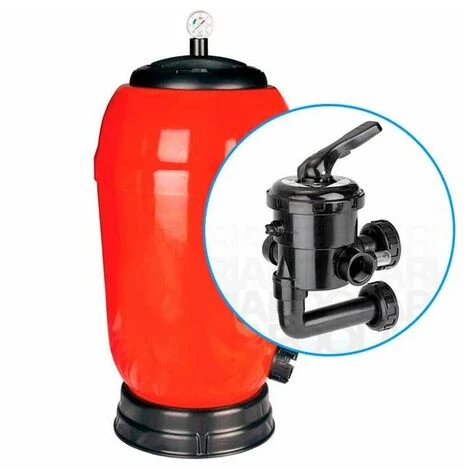 SUINGA Filtre De Piscine Latéral Rapidpool, Ø 800mm + SORTIE 2'', Couleur Rouge 1 SUINGA Filtre De Piscine Latéral Rapidpool, Ø 800mm + SORTIE 2'', Couleur Rouge