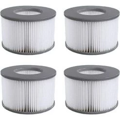 Lot De 4 Filtres De Rechange Pour MSPA Whirlpool Filter - Cartouches Filtrantes Pour Sous-bateaux Et Spa Chauds - Pour Piscines Gonflables, Modèle à Partir De 2020, Fontainebleau