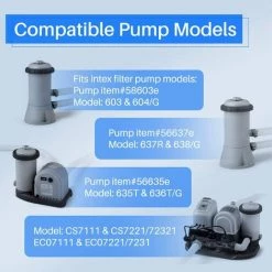 Filtre De Rechange Pour Type A Ou C, Compatible Avec Intex 29000E/59900E, Filtres De Piscine, évasions D'été Ou Vagues D'été Pour Piscines Hors Sol, Lot De 6， Fontainebleau -Pompe et filtre de piscine Soldes 55255491 3