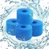 SUPERMARKET Filtre En Mousse à Cartouche Éponge,Éponge De Filtre De Piscine, Filtre Spa Intex Mousse Réutilisables Et Lavables Pour Piscine, Jacuzzi (4),Superma,bleu