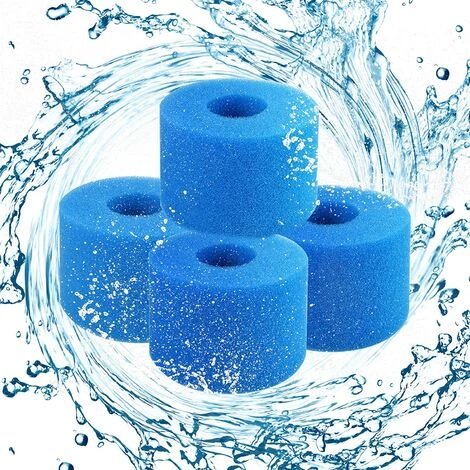 SUPERMARKET Filtre En Mousse à Cartouche Éponge,Éponge De Filtre De Piscine, Filtre Spa Intex Mousse Réutilisables Et Lavables Pour Piscine, Jacuzzi (4),Superma,bleu 1 SUPERMARKET Filtre En Mousse à Cartouche Éponge,Éponge De Filtre De Piscine, Filtre Spa Intex Mousse Réutilisables Et Lavables Pour Piscine, Jacuzzi (4),Superma,bleu