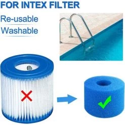 SUPERMARKET Filtre En Mousse à Cartouche Éponge,Éponge De Filtre De Piscine, Filtre Spa Intex Mousse Réutilisables Et Lavables Pour Piscine, Jacuzzi (4),Superma,bleu 7 SUPERMARKET Filtre En Mousse à Cartouche Éponge,Éponge De Filtre De Piscine, Filtre Spa Intex Mousse Réutilisables Et Lavables Pour Piscine, Jacuzzi (4),Superma,bleu -Pompe et filtre de piscine Soldes 55279646 3