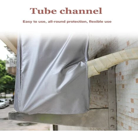 Housse Climatiseur Extérieur Couverture Etanche Climatiseur Housse Anti-poussière Pour La Maison, 94*40*73cm,Fontainebleau 5 Housse Climatiseur Extérieur Couverture Etanche Climatiseur Housse Anti-poussière Pour La Maison, 94*40*73cm,Fontainebleau – Image 5