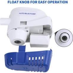 BARES Pompe De Cale Submersible Automatique Marine Tout-en-un 750GPH 12V -Pompe et filtre de piscine Soldes 55635457 3