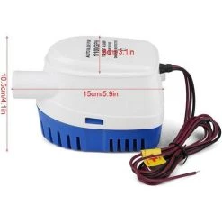 BARES Pompe à Eau Submersible électrique 12 V, Pompe à Eau Automatique Avec Interrupteur à Flotteur 1100 GPH Pour Piscine Marine -Pompe et filtre de piscine Soldes 55635466 5