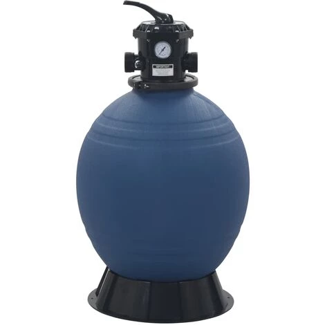 LITZEE Filtre à Sable Pour Piscine Avec Vanne 6 Positions Bleu 560 Mm # 3 LITZEE Filtre à Sable Pour Piscine Avec Vanne 6 Positions Bleu 560 Mm # – Image 3