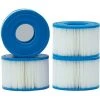REGALI Lot De 4 Cartouches Intex Type S1 Pour Filtre Jacuzzi, Cartouches De Rechange Pour Intex S1, Type