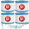REGALOS Lot De 4 Cartouches De Rechange Pour Filtre à Pour Jardin Extérieur Type S1 PureSpa Easy Set Pool Filter Cartridges