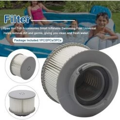 LONGZIMING 3 Spa Filter Cartouches Pour MSpa, Cartouches Filtrantes De Remplacement De Filtres De Piscine Pour Baignoire,Spa,Piscine, Vous Donnant De L'eau Propre Et Fraîche -Pompe et filtre de piscine Soldes 56762268 5
