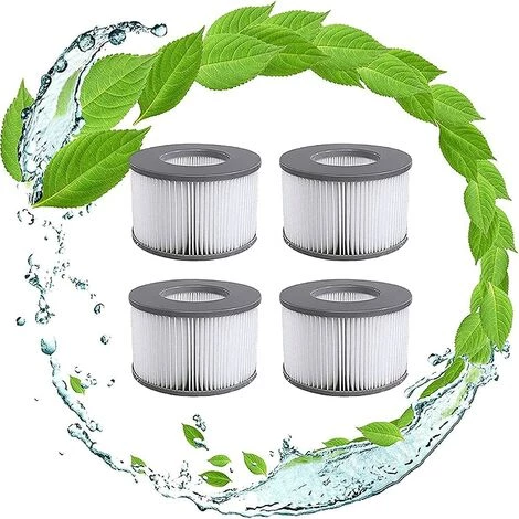 LONGZIMING Filtres De Rechange Pour Mspa Cartouche Filtrante,pour Sous-Marins Et Spa Chauds,Convient Pour Tous Les Actuels,pour Piscines Gonflables - Modèle à Partir De 2020 (4pièces) 1 LONGZIMING Filtres De Rechange Pour Mspa Cartouche Filtrante,pour Sous-Marins Et Spa Chauds,Convient Pour Tous Les Actuels,pour Piscines Gonflables - Modèle à Partir De 2020 (4pièces)