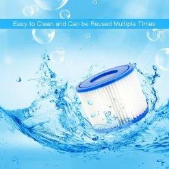 LONGZIMING Cartouche Filtrante VI Pour Bestway, Hot Tub Filtre, Cartouches De Filtre De Piscine Pour Lay-Z-Spa, Paris, Miami, Vegas, Monaco, Palm Springs, 2 Filtres 9 LONGZIMING Cartouche Filtrante VI Pour Bestway, Hot Tub Filtre, Cartouches De Filtre De Piscine Pour Lay-Z-Spa, Paris, Miami, Vegas, Monaco, Palm Springs, 2 Filtres -Pompe et filtre de piscine Soldes 56762740 5