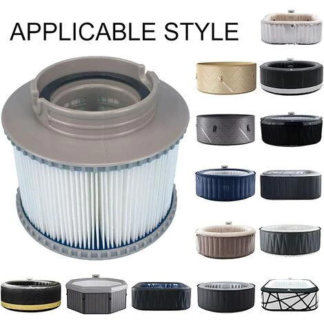 LONGZIMING DingGreat Lot De 2 Cartouches Filtrantes De Piscine, Cartouches De Rechange De Filtre Pour Tous Les Modèles Whirlpool Spas Swimming Piscine Pour Filtre Cartouche MSPA FD2089 2 LONGZIMING DingGreat Lot De 2 Cartouches Filtrantes De Piscine, Cartouches De Rechange De Filtre Pour Tous Les Modèles Whirlpool Spas Swimming Piscine Pour Filtre Cartouche MSPA FD2089 – Image 2