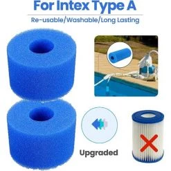 LONGZIMING Filtre De Piscine En Mousse, Filtre Éponge Cartouche, Éponge Filtrante Type A, Cartouche De Filtre En Mousse Réutilisable Lavable, Pour Spa, Piscine, Jacuzzi (4 Pièces) 7 LONGZIMING Filtre De Piscine En Mousse, Filtre Éponge Cartouche, Éponge Filtrante Type A, Cartouche De Filtre En Mousse Réutilisable Lavable, Pour Spa, Piscine, Jacuzzi (4 Pièces) -Pompe et filtre de piscine Soldes 56762761 3