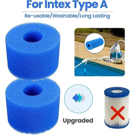 LONGZIMING Filtre De Piscine En Mousse, Filtre Éponge Cartouche, Éponge Filtrante Type A, Cartouche De Filtre En Mousse Réutilisable Lavable, Pour Spa, Piscine, Jacuzzi (4 Pièces) 3 LONGZIMING Filtre De Piscine En Mousse, Filtre Éponge Cartouche, Éponge Filtrante Type A, Cartouche De Filtre En Mousse Réutilisable Lavable, Pour Spa, Piscine, Jacuzzi (4 Pièces) â Image 3