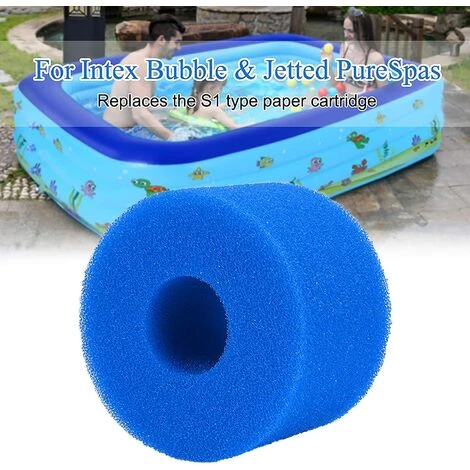 ALMI Éponge De Filtre De Piscine, éponge De Cartouche Filtrante Pour Filtre Intex De Type S1, Réutilisable Et Lavable, Filtre De Piscine Pour Accessoires De Nettoyage De Piscine Nettoyage De Spa, 4PC 4 ALMI Éponge De Filtre De Piscine, éponge De Cartouche Filtrante Pour Filtre Intex De Type S1, Réutilisable Et Lavable, Filtre De Piscine Pour Accessoires De Nettoyage De Piscine Nettoyage De Spa, 4PC – Image 4