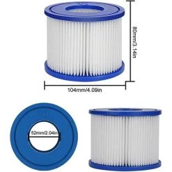 ALMI Lot De 2 Cartouche De Rechange Pour Filtre Bestway Cartouche Filtrante VI Pour Lay-Z-Spa Miami, Vegas, Monaco 7 ALMI Lot De 2 Cartouche De Rechange Pour Filtre Bestway Cartouche Filtrante VI Pour Lay-Z-Spa Miami, Vegas, Monaco -Pompe et filtre de piscine Soldes 57115400 3