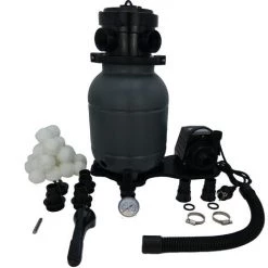 EDG Groupe Filtration Piscine - Maxi 15m3 - Fourni Avec Balles Filtrantes - Connexion Tubes 32/38 - Equipé De Vanne Multivoies / Manomètre -Kit Filtration Piscine Hors Sol - Summer Fun Best Clean Pro - Blanc -Pompe et filtre de piscine Soldes 57126196 4