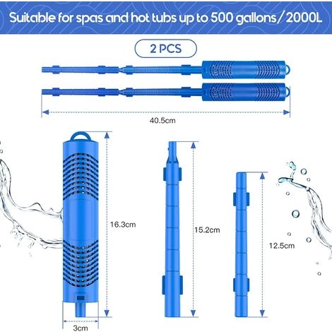TRIOMPHE Filtre Spa, Cartouche De Purification Minérale,T-Audace 2 Pièces Purificateur Minérale, Bâtons Minéraux Pour Clarifier L'eau, Installer Dans Le Filtre à Cartouche De Piscine 2 TRIOMPHE Filtre Spa, Cartouche De Purification Minérale,T-Audace 2 Pièces Purificateur Minérale, Bâtons Minéraux Pour Clarifier L'eau, Installer Dans Le Filtre à Cartouche De Piscine – Image 2