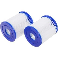 ABCRITAL Cartouche De Filtre De Piscine Compatible Avec Bestway 58381 La Pompe De Filtration, Pour Lay-Z-Spa Miami Vegas Palm Springs Paris Hot Tub Filters, Pack Of 2 Repalcement Filter Pour Flowclear -Pompe et filtre de piscine Soldes 57637616 5