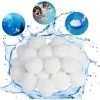 ABCRITAL Balles Filtrantes, 700G Boules De Filtre De Piscine, Billes Filtrantes, Alternative Pour 25 Kg De Sable Filtrant, Média Filtre À Fibres Pour Piscine, Filtres À Sable (700G)