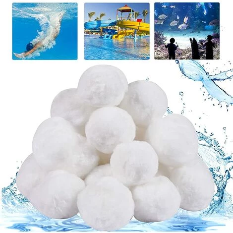 TANABATA Boule Pour Pompe Piscine,350g Balles Filtrantes Réutilisables, Filtre Pour Piscine Alternative Pour 12.5kg De Sable Filtrant,Verre Filtrant Piscine,Filtres à Sable Piscine 1 TANABATA Boule Pour Pompe Piscine,350g Balles Filtrantes Réutilisables, Filtre Pour Piscine Alternative Pour 12.5kg De Sable Filtrant,Verre Filtrant Piscine,Filtres à Sable Piscine