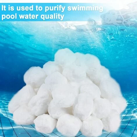 TANABATA Boule Pour Pompe Piscine,350g Balles Filtrantes Réutilisables, Filtre Pour Piscine Alternative Pour 12.5kg De Sable Filtrant,Verre Filtrant Piscine,Filtres à Sable Piscine 2 TANABATA Boule Pour Pompe Piscine,350g Balles Filtrantes Réutilisables, Filtre Pour Piscine Alternative Pour 12.5kg De Sable Filtrant,Verre Filtrant Piscine,Filtres à Sable Piscine – Image 2