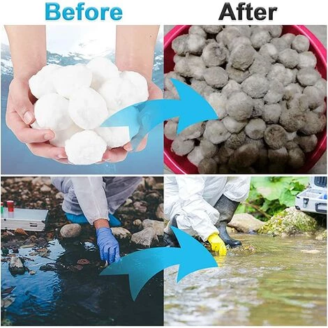 TANABATA Boule Pour Pompe Piscine,350g Balles Filtrantes Réutilisables, Filtre Pour Piscine Alternative Pour 12.5kg De Sable Filtrant,Verre Filtrant Piscine,Filtres à Sable Piscine 4 TANABATA Boule Pour Pompe Piscine,350g Balles Filtrantes Réutilisables, Filtre Pour Piscine Alternative Pour 12.5kg De Sable Filtrant,Verre Filtrant Piscine,Filtres à Sable Piscine – Image 4