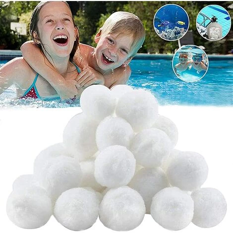 TANABATA Boules De Filtre De Piscine, 500g Balles Filtrantes, Boule Filtre Piscine, Filtre Balls Balles De Filtration Au Lieu De 18 Kg De Sable Filtrant, Pour Piscines, Filtres à Sable, Filtration D'eau 1 TANABATA Boules De Filtre De Piscine, 500g Balles Filtrantes, Boule Filtre Piscine, Filtre Balls Balles De Filtration Au Lieu De 18 Kg De Sable Filtrant, Pour Piscines, Filtres à Sable, Filtration D'eau