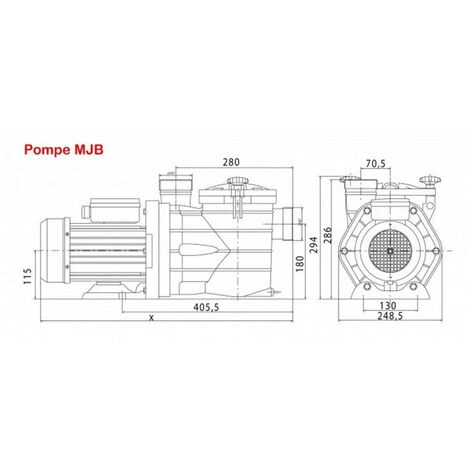 9 M3/h Pompe Piscine Auto-amorçante MJB - Interplast 3 9 M3/h Pompe Piscine Auto-amorçante MJB - Interplast – Image 3