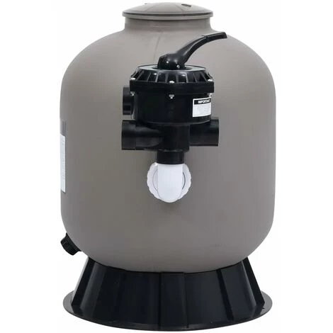 TRUE DEAL Filtre à Sable Pour Piscine Avec Vanne à 6 Voies Gris 3 TRUE DEAL Filtre à Sable Pour Piscine Avec Vanne à 6 Voies Gris – Image 3