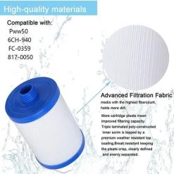 MACARON Spa Cartouche De Filtre , Jacuzzi Remplacement Filtre, Spa Entreprise Jacuzzi Élément Filtrant De Piscine Baignoire SPA Grande Piscine Avec élément Filtrant Monocylindre En Tissu Non Tissé épaissi LO-Ron -Pompe et filtre de piscine Soldes 58064886 4