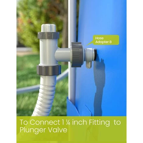 MACARON Lot De 2 Adaptateurs Type B Adaptateur De Conversion De Tuyau De 1,25 "à 1,5" Pour Pompe De Filtration INTEX LO-Ron 3 MACARON Lot De 2 Adaptateurs Type B Adaptateur De Conversion De Tuyau De 1,25 "à 1,5" Pour Pompe De Filtration INTEX LO-Ron – Image 3