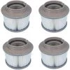 MACARON MSPA Cartouches De Rechange De Filtre Pour Tous Les Modèles Whirlpool Spas Swimming Piscine,Cartouches Filtrantes Avec Filet Pour MSpa Les Spas Bubble Spa (4 Pièces)LO-Ron