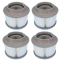OUSUDELA Lot De 4 Filtres De Rechange Pour MSPA FD2089, Pompe à Cartouche Filtrante Adaptée Pour MSPA Tous Les Spas Actuels
