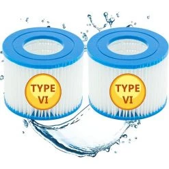 REGALI Cartouche Defiltre Piscine Type VI,Taille 6-58323 Pour Bestway 58239, Pour Filtre Spa Bestway Lay-z-Spa Miami, Vegas, Monaco BW58323, Pour Nettoyage Filtre Spa