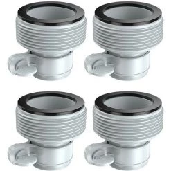 IRISFR Lilaris Adaptateurs De Tuyau Pour Pompes De Piscine, Adaptateur De Tuyau De Piscine Pour Pompes à Filtre Et Système D'eau Salée, Convertisseur De Tuyau Pour Kits De Piscine (lot De 4 )