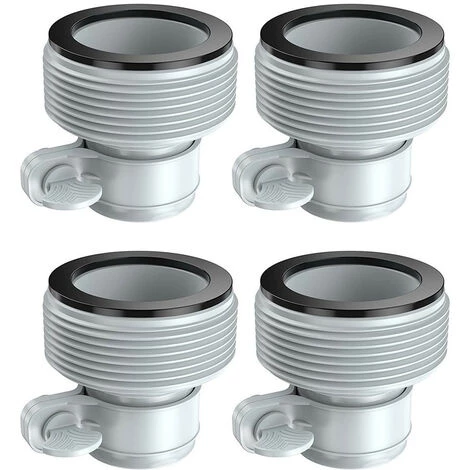 IRISFR Lilaris Adaptateurs De Tuyau Pour Pompes De Piscine, Adaptateur De Tuyau De Piscine Pour Pompes à Filtre Et Système D'eau Salée, Convertisseur De Tuyau Pour Kits De Piscine (lot De 4 ) 1 IRISFR Lilaris Adaptateurs De Tuyau Pour Pompes De Piscine, Adaptateur De Tuyau De Piscine Pour Pompes à Filtre Et Système D'eau Salée, Convertisseur De Tuyau Pour Kits De Piscine (lot De 4 )
