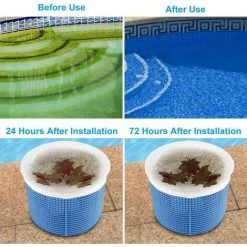 OUSUDELA 30pcs Chaussette Skimmer, Filtre Jetable Pour Skimmer Piscine & Spa Net Skim Nettoyage De Piscine Enlever Les Poils De Chien, Les Petites Particules -Pompe et filtre de piscine Soldes 58338341 5