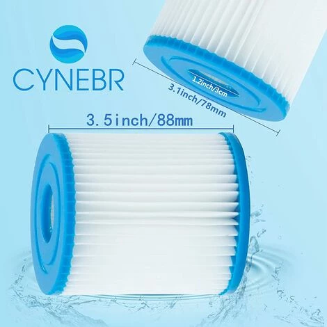 TANABATA Cartouche Filtre Piscine Type I Pour Bestway Pompe De Piscine, Filtre Cartouche Type I, 58093 Filtres Pour Filtre Gonflable De Piscine-Installation Facile-pour Le Nettoyage Des Tuyaux 5 TANABATA Cartouche Filtre Piscine Type I Pour Bestway Pompe De Piscine, Filtre Cartouche Type I, 58093 Filtres Pour Filtre Gonflable De Piscine-Installation Facile-pour Le Nettoyage Des Tuyaux – Image 5