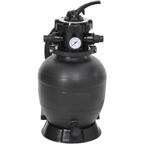 VidaXL Filtre à Sable De Piscine Avec Vanne 6 Voies Noir 4 VidaXL Filtre à Sable De Piscine Avec Vanne 6 Voies Noir – Image 4