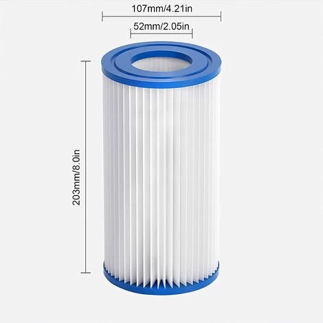 AOUGO Filtre De Rechange Pour Piscine Spa - Cartouche Filtrante De Rechange Compatible Avec 29000E / 59900E Pour Piscine Gonflable, Bain à Remous, Spa 2 AOUGO Filtre De Rechange Pour Piscine Spa - Cartouche Filtrante De Rechange Compatible Avec 29000E / 59900E Pour Piscine Gonflable, Bain à Remous, Spa – Image 2