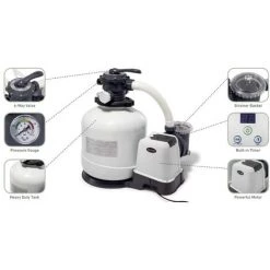 Pompe à Filtre à Sable Intex 26644GS - 5.700 Litres Par Heure -Pompe et filtre de piscine Soldes 58676087 5