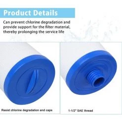 HIASDFLS Cartouche De Filtre De Spa , Pour Filtre À Remous Pleatco Pww50 , Filtre De Spa Pour Filtre De Remplacement Unicel 6Ch-940 Spa Business Whirlpool (2 Pièces） -Pompe et filtre de piscine Soldes 58678023 3