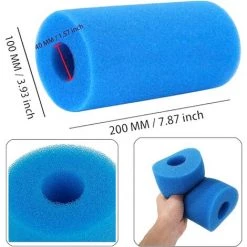 HIASDFLS 2 Pièces Mousse Filtre Piscine Cartouches Filtrantes Réutilisables Préfiltre Mousse Éponge Filtrante Pour Piscine Spa Nettoyant Réutilisable Pour Éponge De Filtre Lavable Pour Bains À Remous Piscine 7 HIASDFLS 2 Pièces Mousse Filtre Piscine Cartouches Filtrantes Réutilisables Préfiltre Mousse Éponge Filtrante Pour Piscine Spa Nettoyant Réutilisable Pour Éponge De Filtre Lavable Pour Bains À Remous Piscine -Pompe et filtre de piscine Soldes 58678361 3