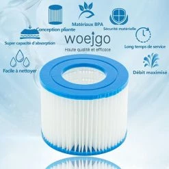 HIASDFLS Filtre Spa Pour Bestway 58323 - Lot De 4, Cartouche Filtrante Taille 6 Pour Lay-Z-Spa, Pour Monaco, Pour Miami, Pour Vegas -Pompe et filtre de piscine Soldes 58678368 4