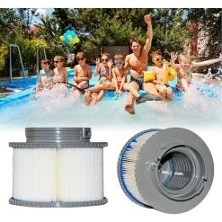 HIASDFLS Cartouches De Filtres De Piscine Pour Filtre Spa, Pompe À Cartouche Filtrante Pour Mspa Fd2089 Remplacement Des Filtres Pour Piscine, Traitement Hot Sub Et Spas-2 Pièces -Pompe et filtre de piscine Soldes 58678402 4