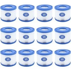 GDRHVFD 12Pcs Cartouches Filtrantes Pour Piscine De Type Vi Pour Bestway Taille 6-58323