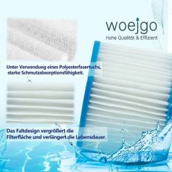 GDRHVFD 8Pcs Cartouches Filtrantes Pour Piscine De Type Vi Pour Bestway Taille 6-58323 -Pompe et filtre de piscine Soldes 58696841 3